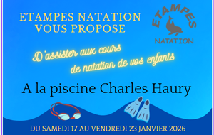 ASSISTER AUX COURS DE NATATION DE VOS ENFANTS